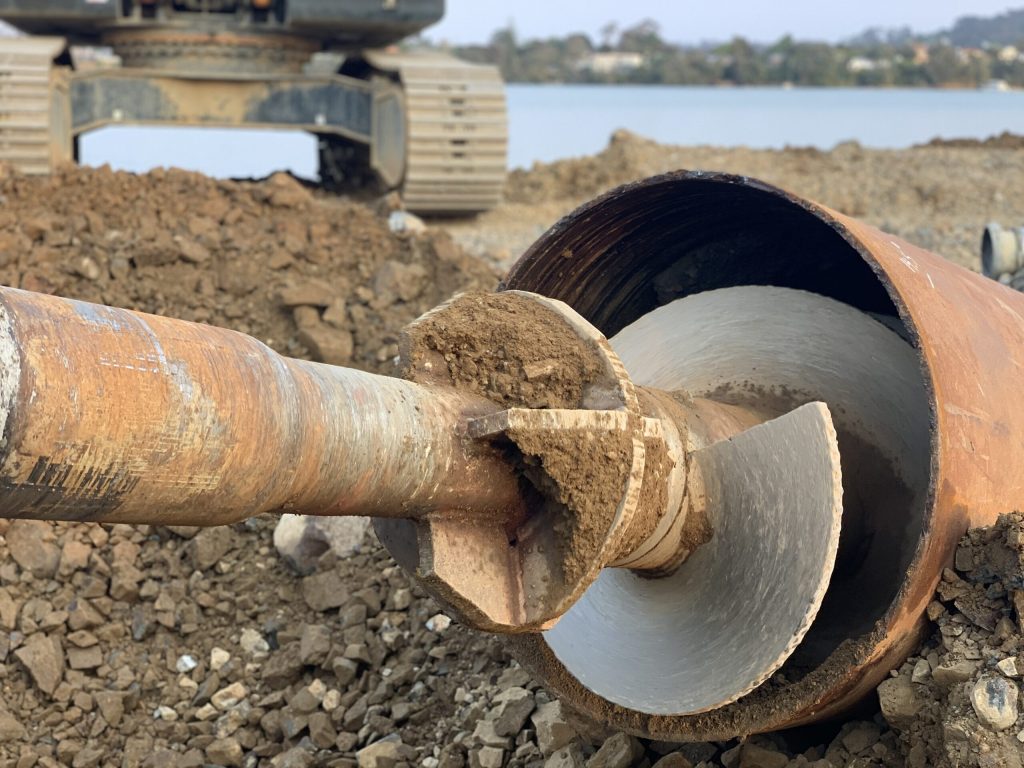 Photo: Auger used to clean HDD surface casing